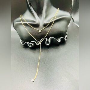 Jules Smith Gold Charm Necklace with Crystal Accents